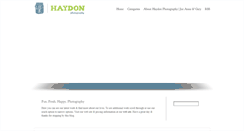 Desktop Screenshot of haydonphotography.com