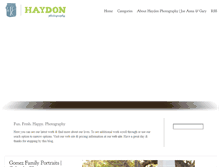 Tablet Screenshot of haydonphotography.com
